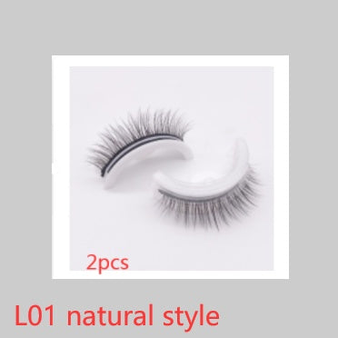 Reusable 3D Mink Lashes Natural False Eyelashes Self Adhesive Fake Glue Free Makeup Eyelash Extension Silk Reusable 3D Mink Lashes Natural False Eyelashes Self Adhesive Fake Glue Free Makeup Eyelash Extension Silk